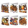 6PCS DIY Diamond Painting Greeting Card Set Halloween Theme Rhinestone Diamond Art Mosaic Postcards Creative Halloween Card Kit