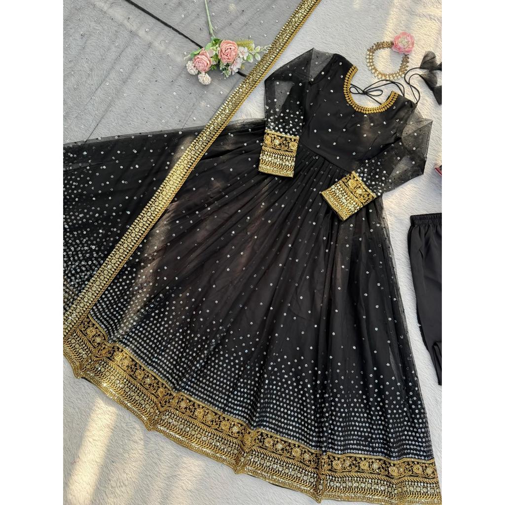 Look de Fiesta Ropa de Fiesta Traje Anarkali Traje Salwar Kameez Indio Pakistaní Vestido