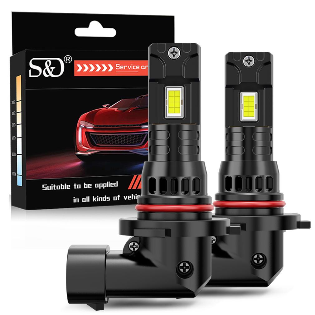 2 st 30000LM H11 LED-strålkastarlampor Mini Turbo HB3 HB4 LED H8 9005 9006 70W Bil Dimljus Strålkastare Auto Plug&Play Lampa 6500K Vit