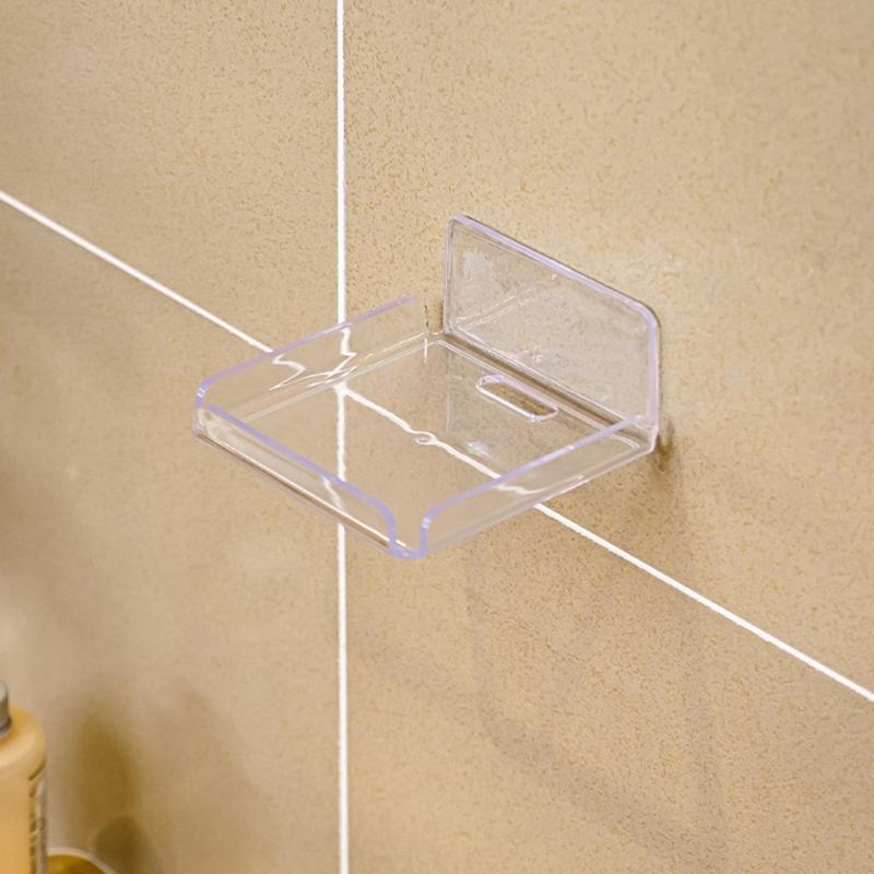 Efficient Wall-Mounted Bracket Acrylic Soap Support for Security Monitorings