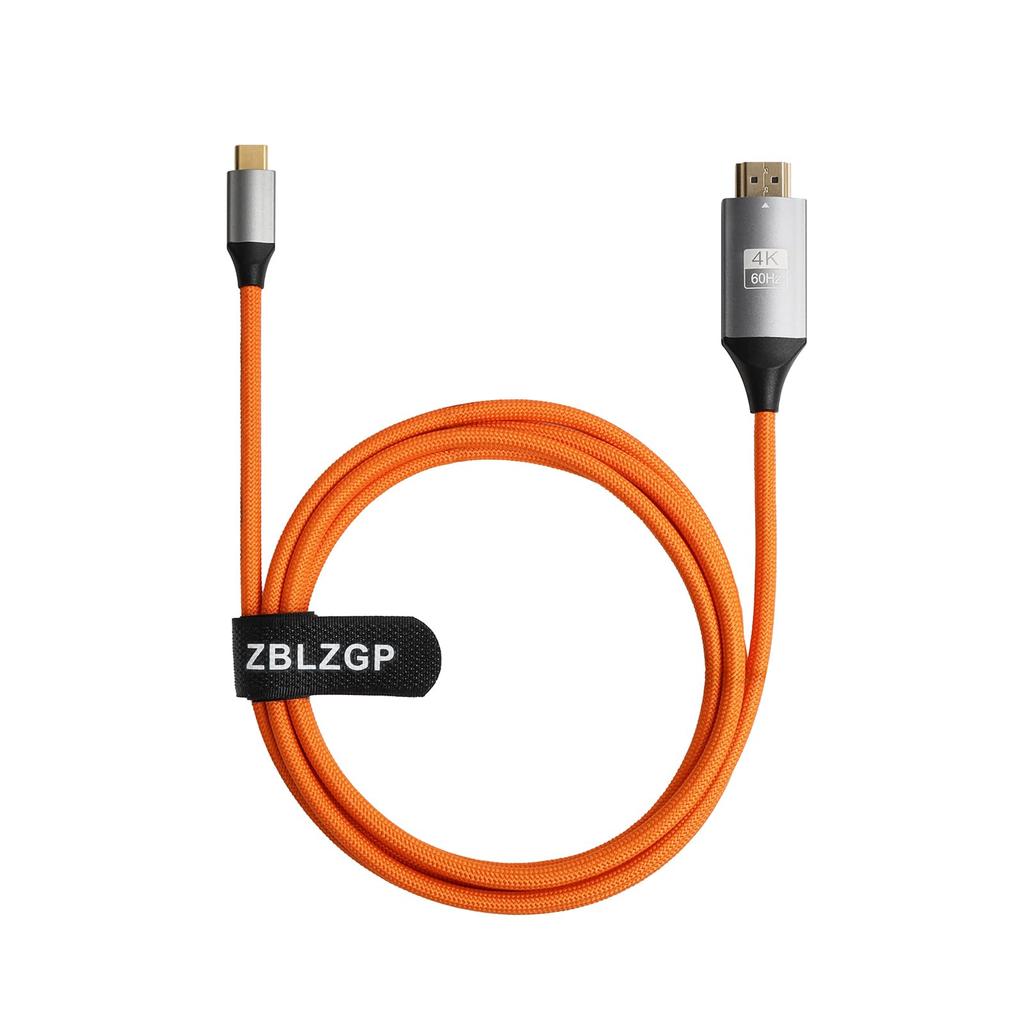 ZBLZGP HDMI Cable Converter Alt Mode for Plug and Compatible with C Male to HDMI USB-C (DisplayPort MacBook/iPad Pro/Samsung Galaxy), Play,