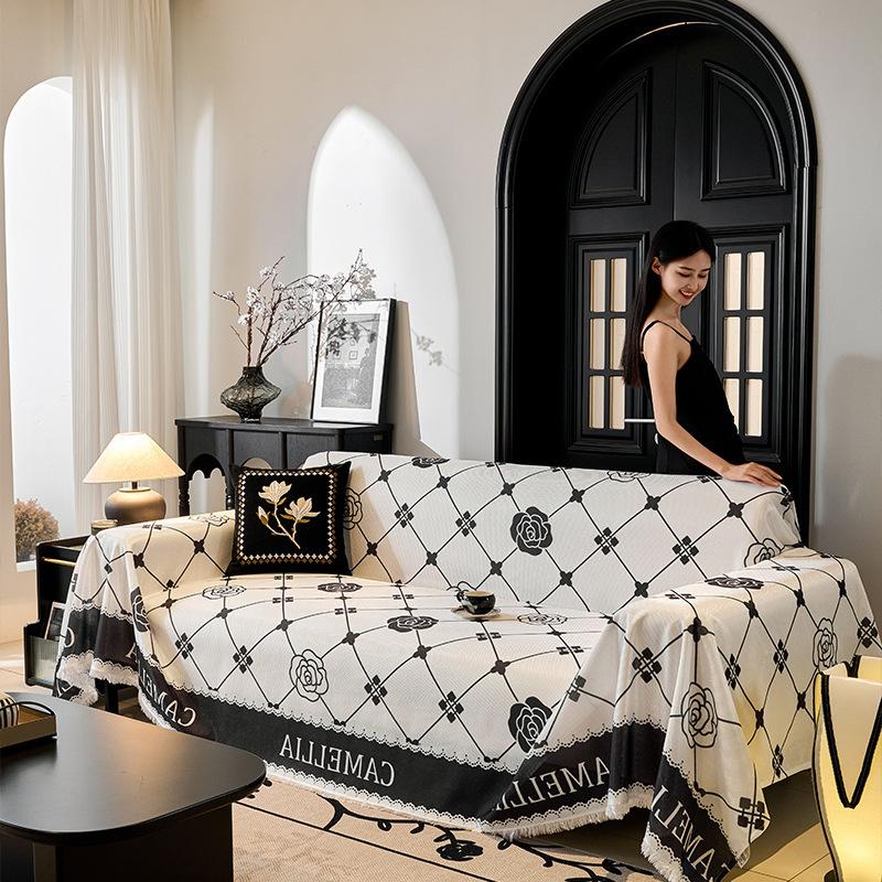 Новый Camellia Ice Silk диванная подушка чехол для дивана универсальный чехол — фото 3