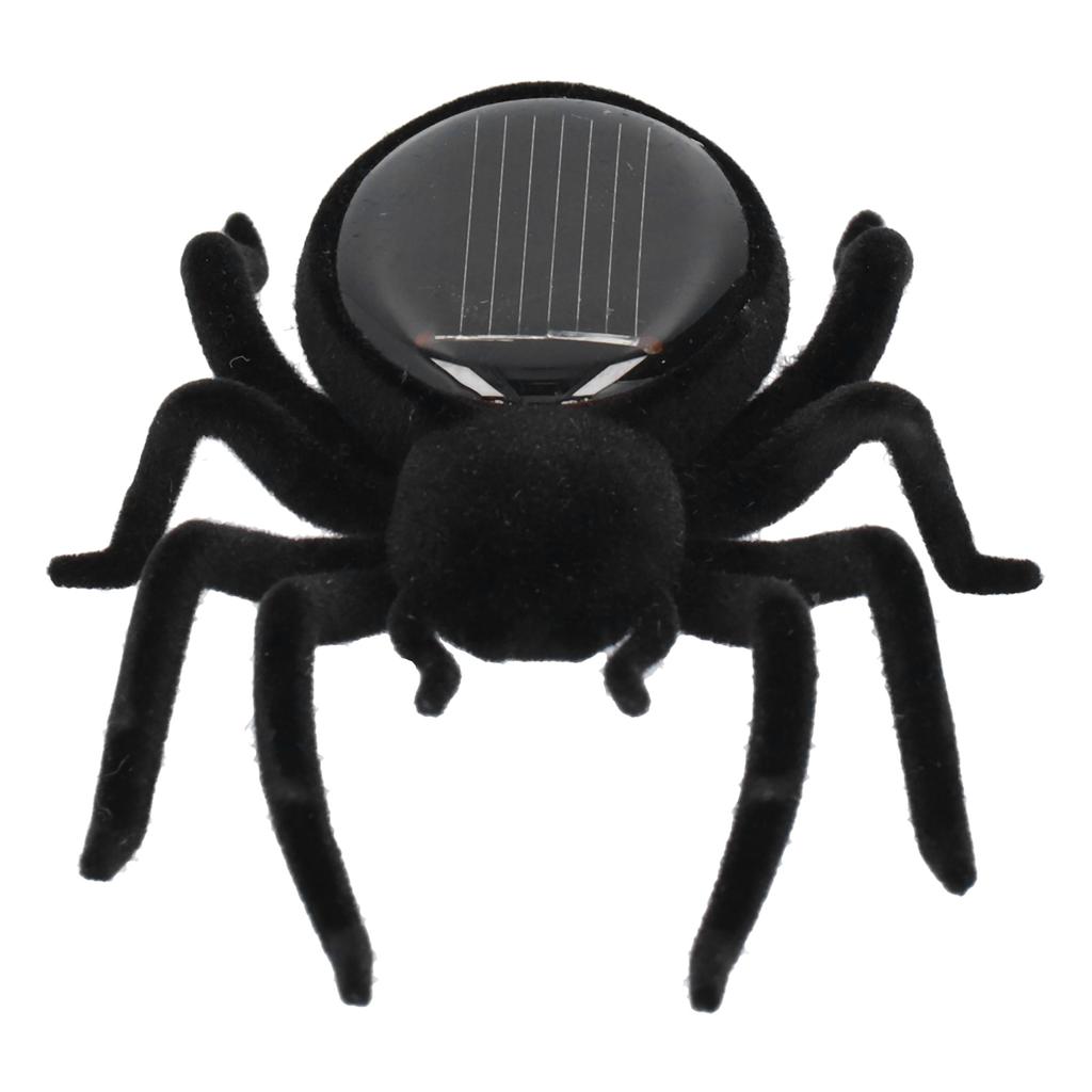 Soldrevet Simuleringsedderleketøy Livaktig Vibrerende Tarantell Solcellepuslespill