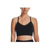 Under Armour Seamless Solid Training Low-Intensity Sports Bra Women Underwear Black 1380428-001
