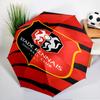 Stade Football Club Crest Automatic Folding Umbrella - 8-Rib Travel Umbrella with Auto Open/Close & Portable, Gift for Christmas, Birthdays