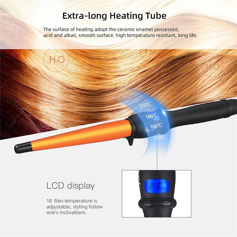 Ceramic Styling Tools Professional Hair Curling Iron Hair Waver Pear Flower Cone Electric Hair Curler Roller Curling Wand