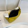Women Vintage Solid Color Flap Small Saddle Shoulder Underarm Bag Fashion PU Leather Casual Crossbody Bag