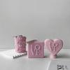 Handmade Candle Making Mold with Love Letter Enbelishment for Home Decorations
