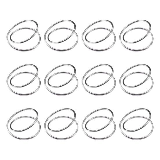 6/12Pcs Golden Napkin Rings Alloy Spiral Design Napkin Holders Buckles Family Dinner Wedding Party Table Decoration