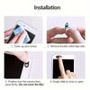 5-Pack ABS Webcam Cover with One-Touch Button - Sleek Black Privacy Slider for Laptop, Phone & Camera Lenses