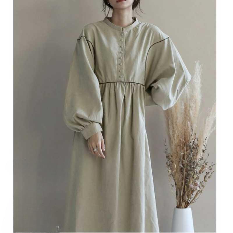 Women's Pleated Cotton Dress