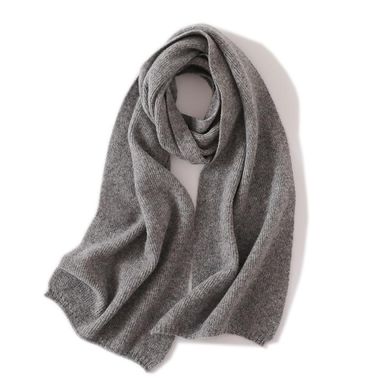 Winter Women Scarf Warm Shawls and Wraps Lady Solid Female Hijab Wool Pashmina Foulard Knit Scarves