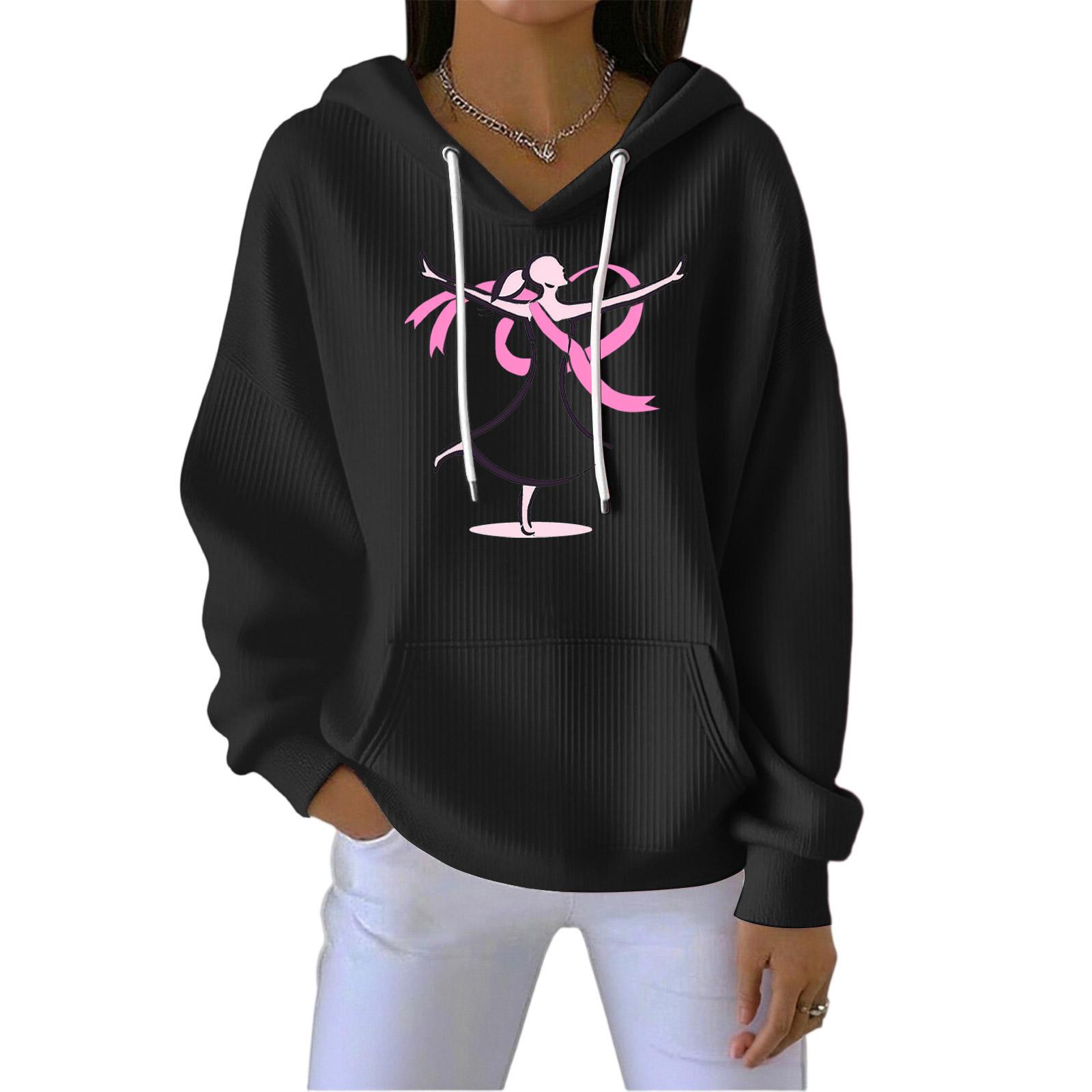 

Женская мода Повседневный пуловер с принтом ангела Спортивная толстовка с длинным рукавом XXL