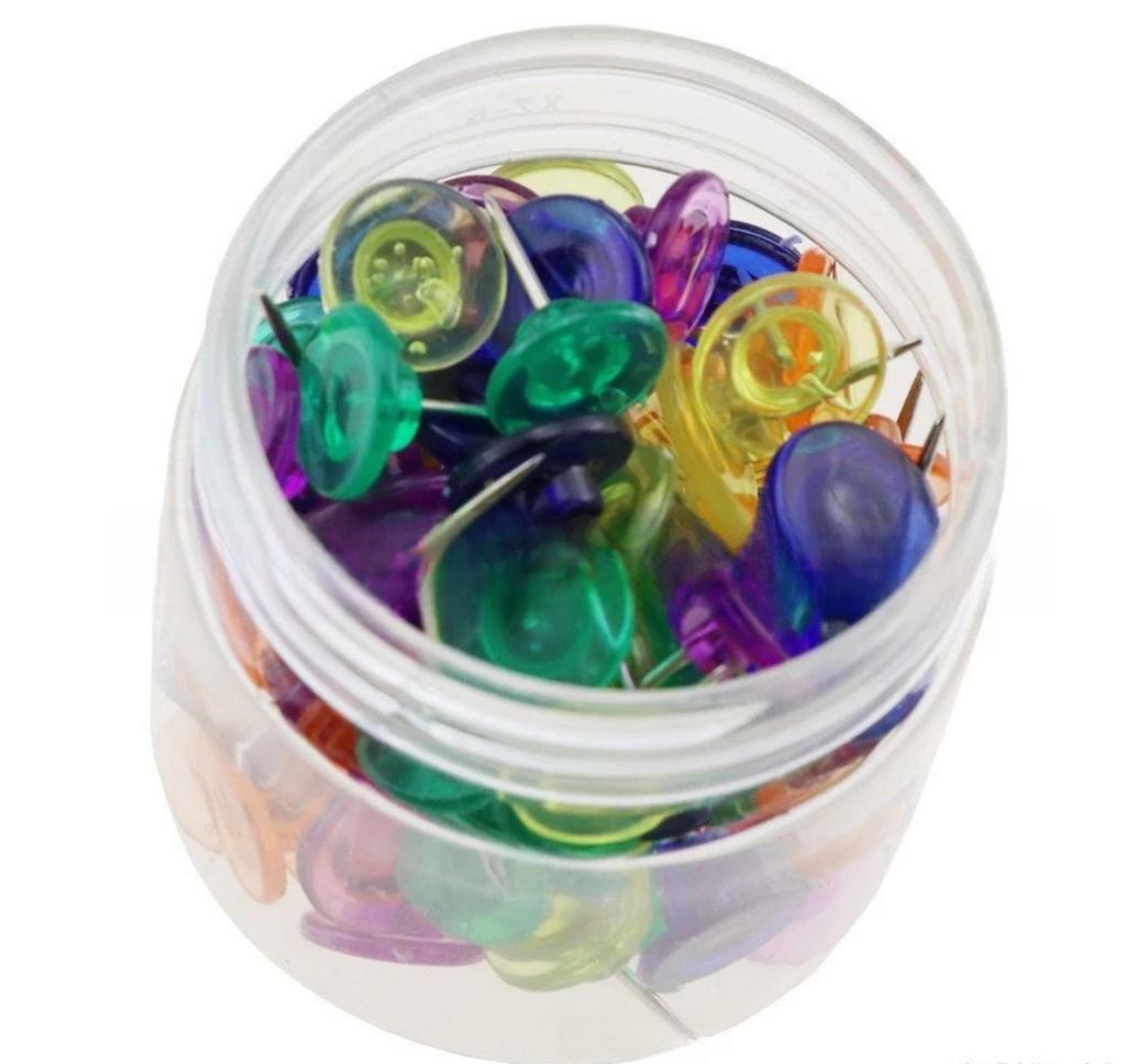 Sewing Patchwork Tools: Plum Blossom Flower Pattern Positioning Pins, 50pcs or 100pcs per Box