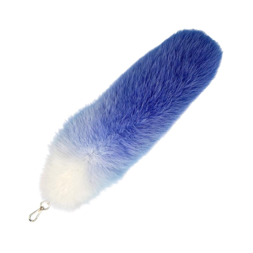 Fashionable Foxes Tail Keychain Charm Stylish Keyring Multipurpose Colorful Bag Pendant Accessory for Women Ladies