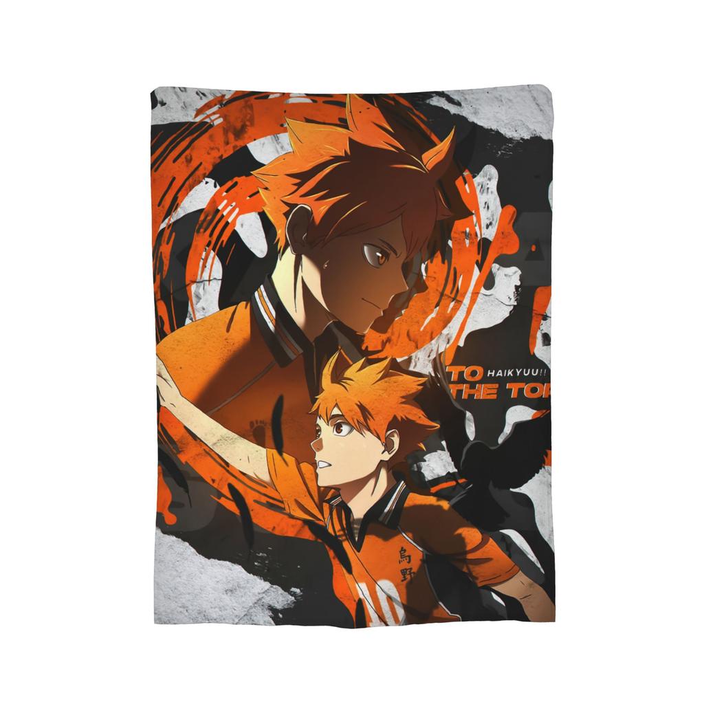 Haikyuu Japanese Anime Blanket Flannel Summer   Multifunction Ultra-Soft Throw Blanket for Home Couch Bedspreads
