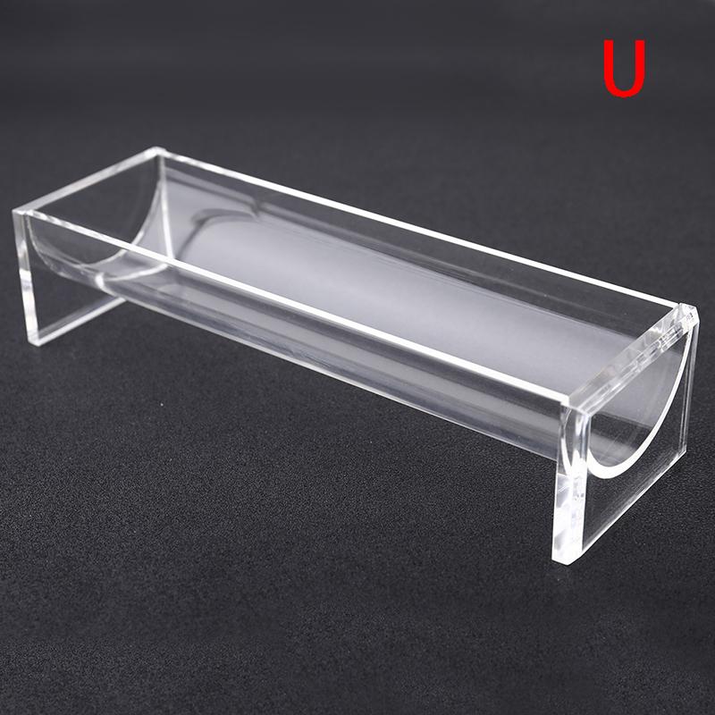 1шт акриловый прозрачный держатель для печенья прямоугольный поднос для еды стеллаж для выставки товаров для печенья 22x7x5cm