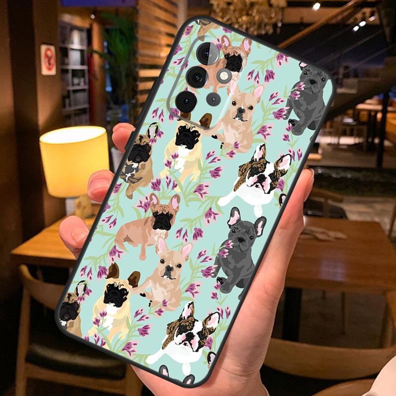 French Bulldog Dog Phone Case For Samsung A51 A71 A50 A70 A13 A23 A33 A53 A12 A22 A32 A42 A52 A54 A34 A14 Cover