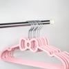 3 ks - Roztomilé věšáky s mašlí Šetří místo Plastové police na oblečení Vhodné pro skříně na oblečení Bundy a košile