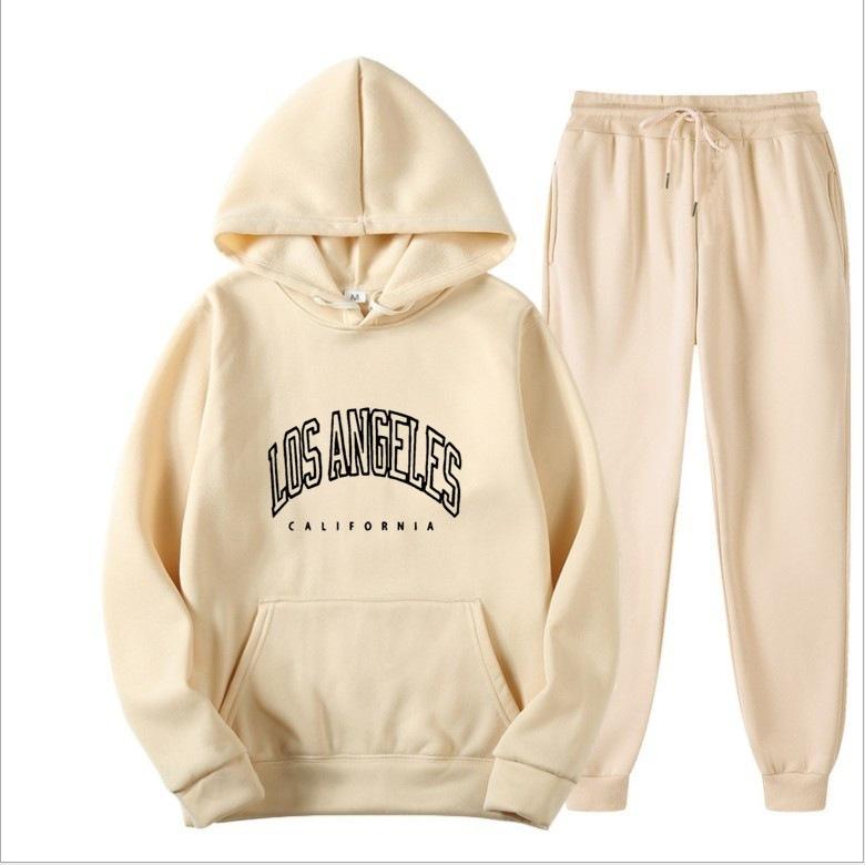 Europäische und amerikanische Herrenmode Frühling und Herbst Kapuzenpullover einfarbig Pullover-Anzug Herren Sport- und Freizeitanzug Herren-Kapuzenpullover