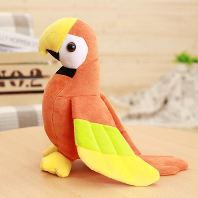 

20/25cm Cute Lifelike Rio Macaw Parrot Plush Stuffed Animal Toy Soft Kawaii Parrot Dolls For Children Girls Baby Birthday Gift 20cm оранжевый