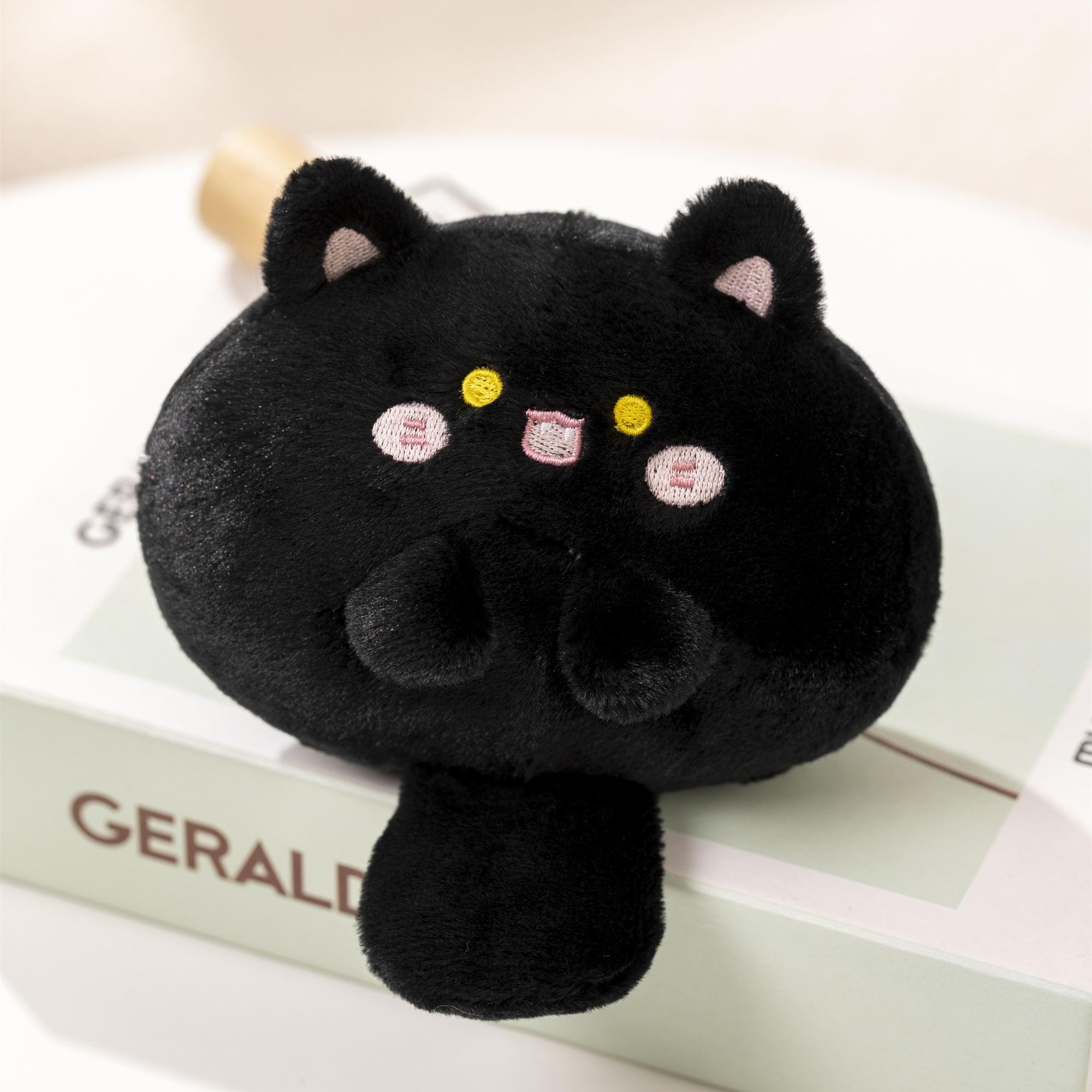 

Каваи Мини Плюшевая Игрушка Черный Кот Мягкое Животное Плюшевые Игрушки Брелок Аксессуары Подвески для Подвешивания Девочки Дети Подарок на День Рождения 13-15cm чёрный