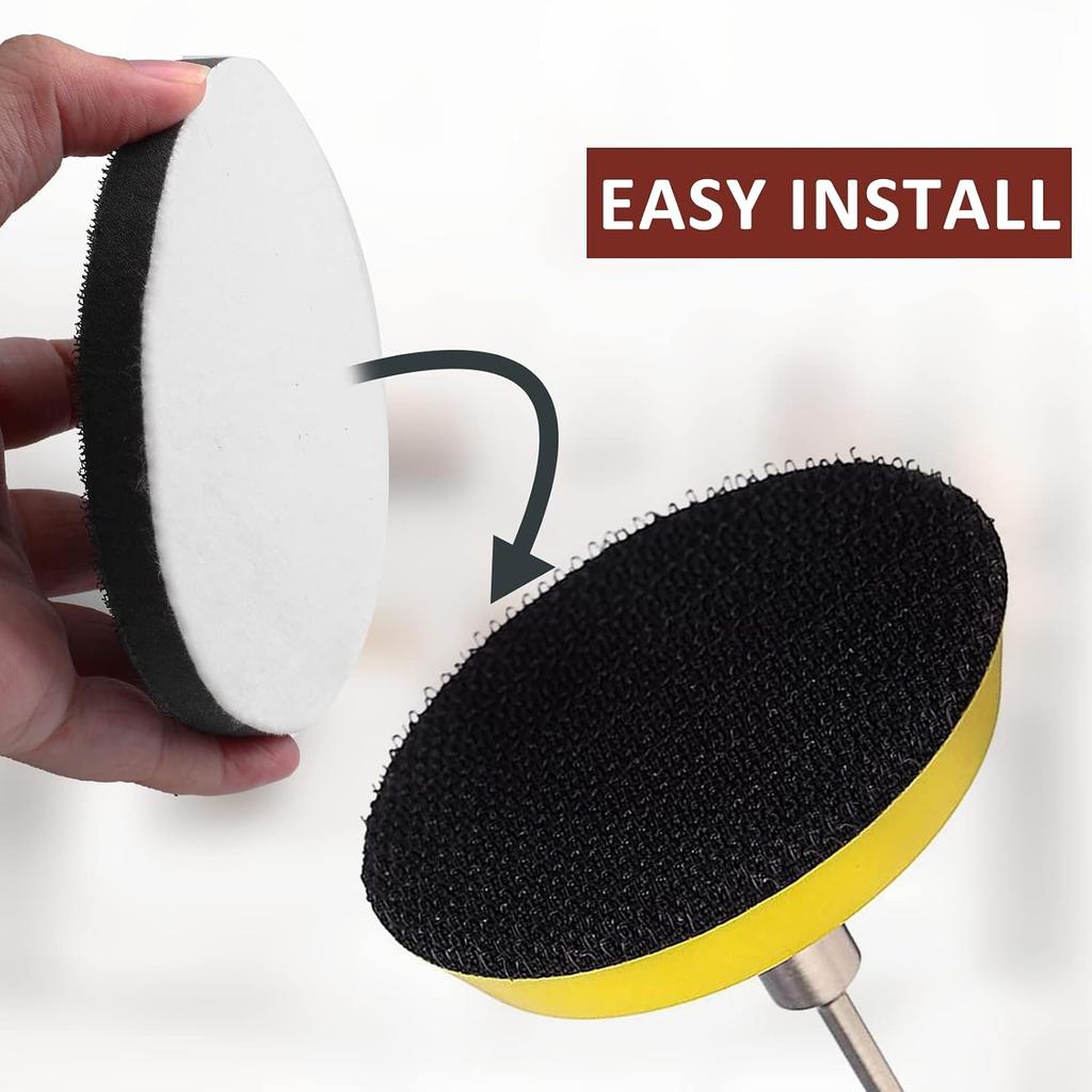 5 Pack 2 Inch Hook and Loop Soft Sponge Cushion Buffer Pad