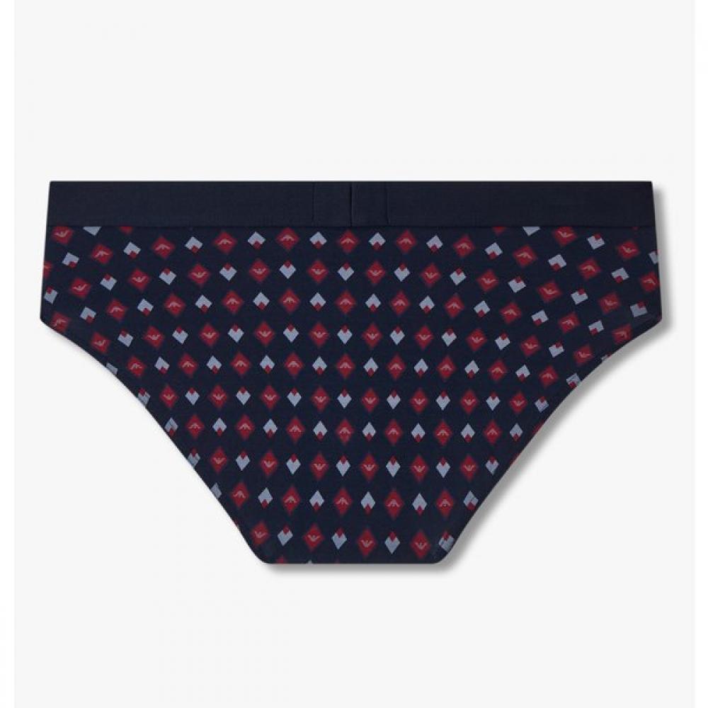 Emporio Armani Men S Logo Patterned Cotton Brief 0815311035