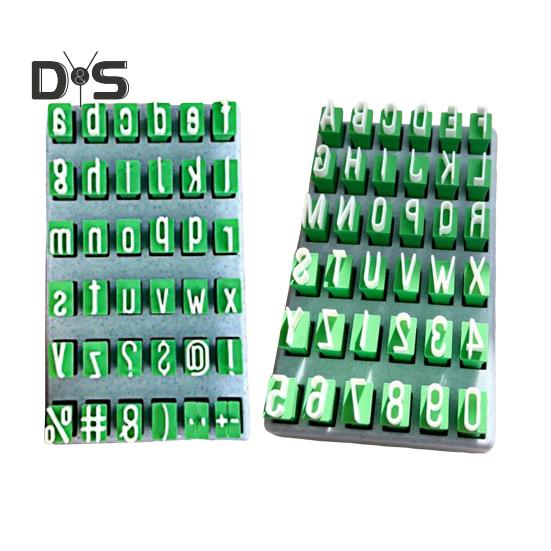 1 Set Clay Pottery Alphabet Stamp Uppercase Lowercase Letter Polymer Clay Silicone Stamp DIY Letter Number Symbol Mini Press Stamp