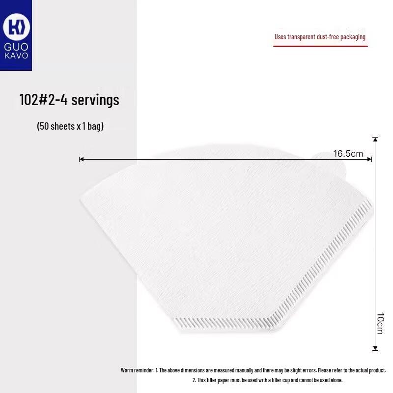 

Zhaoran V60 Fan-shaped Coffee Filter Paper