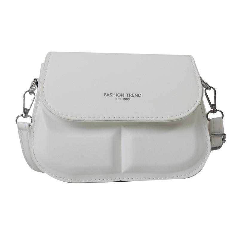 2023 New Fashion Street Style Saddle Bag For Women Shoulder Bag белый