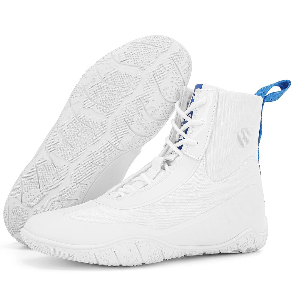 Boxing Wrestling Shoes For Men's Sports Training Featuring Large Size In Stylish Black White Gym And Male Professional Sneakers