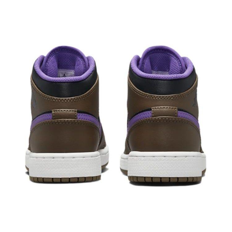 Pánske tenisky Air Jordan 1 Mid Palomino Hnedé Wild-Berry Biela DQ8426-215