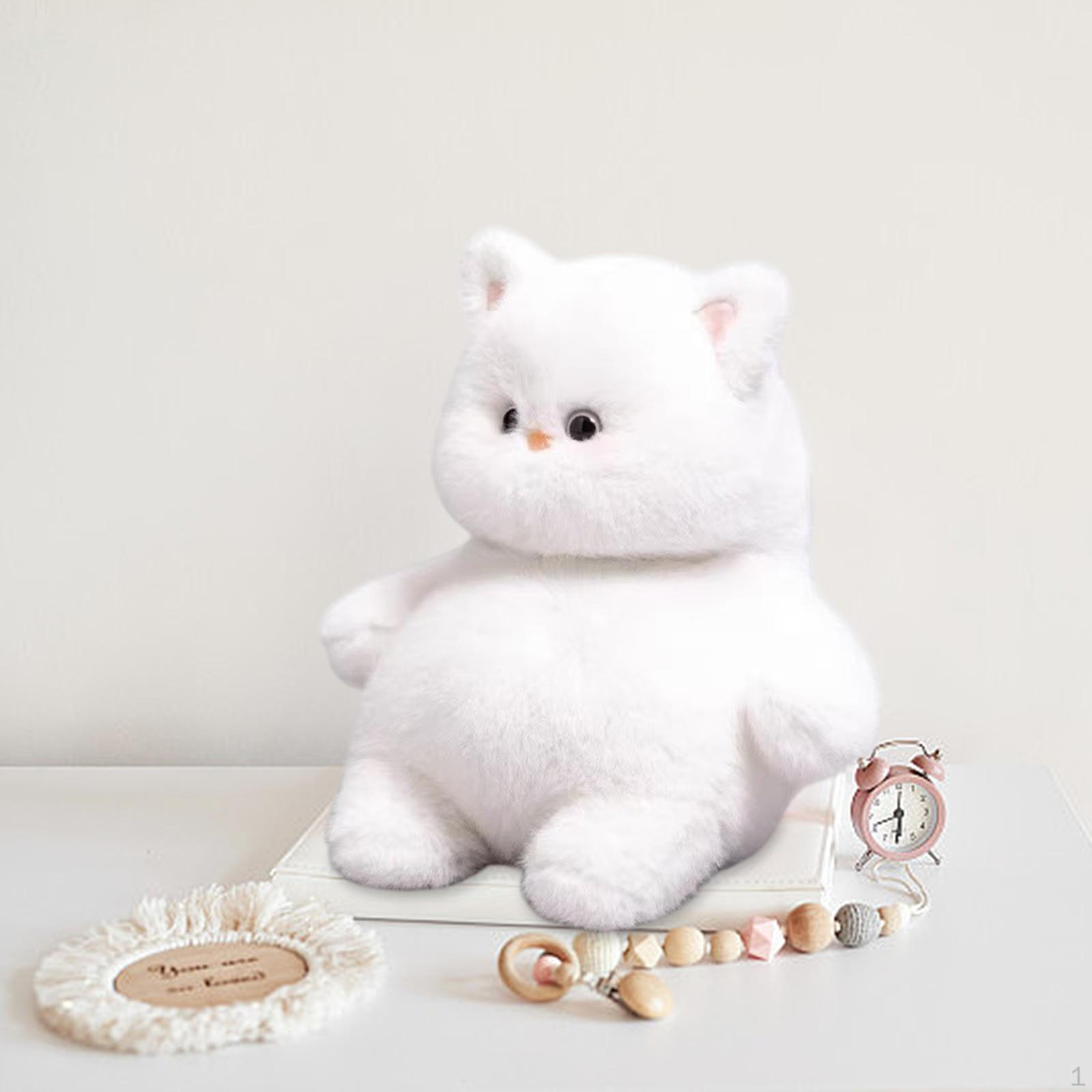 

Кошка плюшевая игрушка подушка милый детский подарок на день рождения креативная кукла чучело для кресла дивана белый