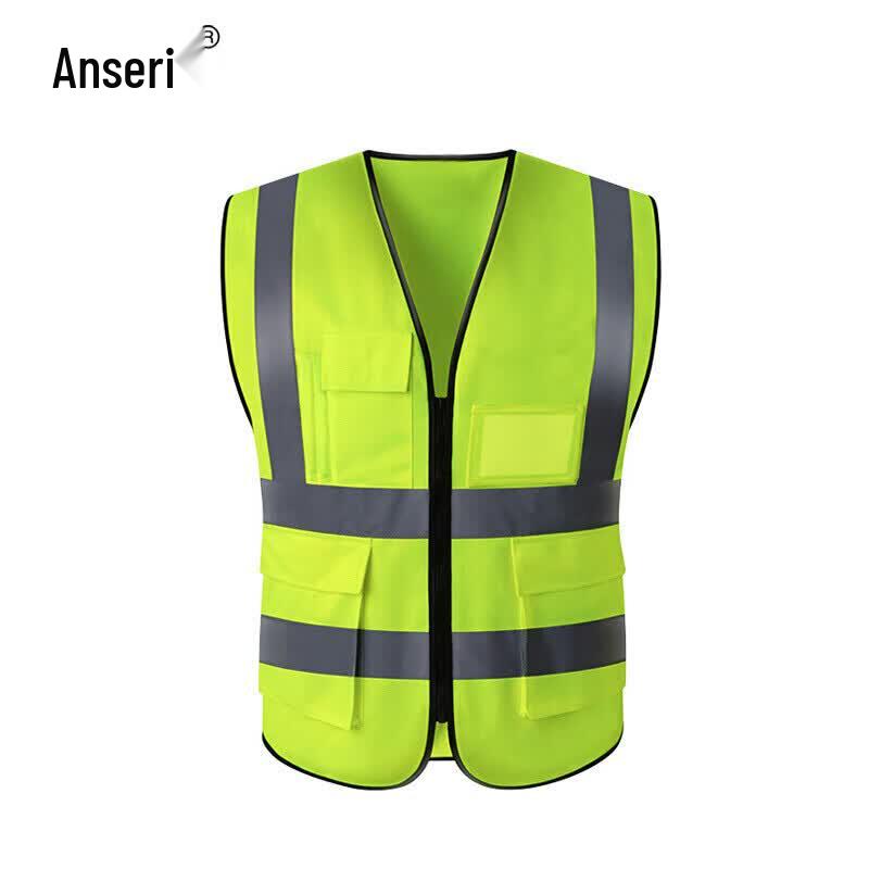 Multi-Pocket Zipper Reflective Safety Vest