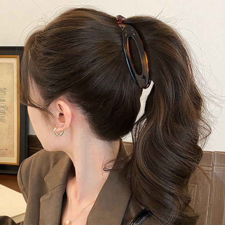 Высококачественный акриловый вертикальный зажим-банан для волос для женщин - Издание 2025 года