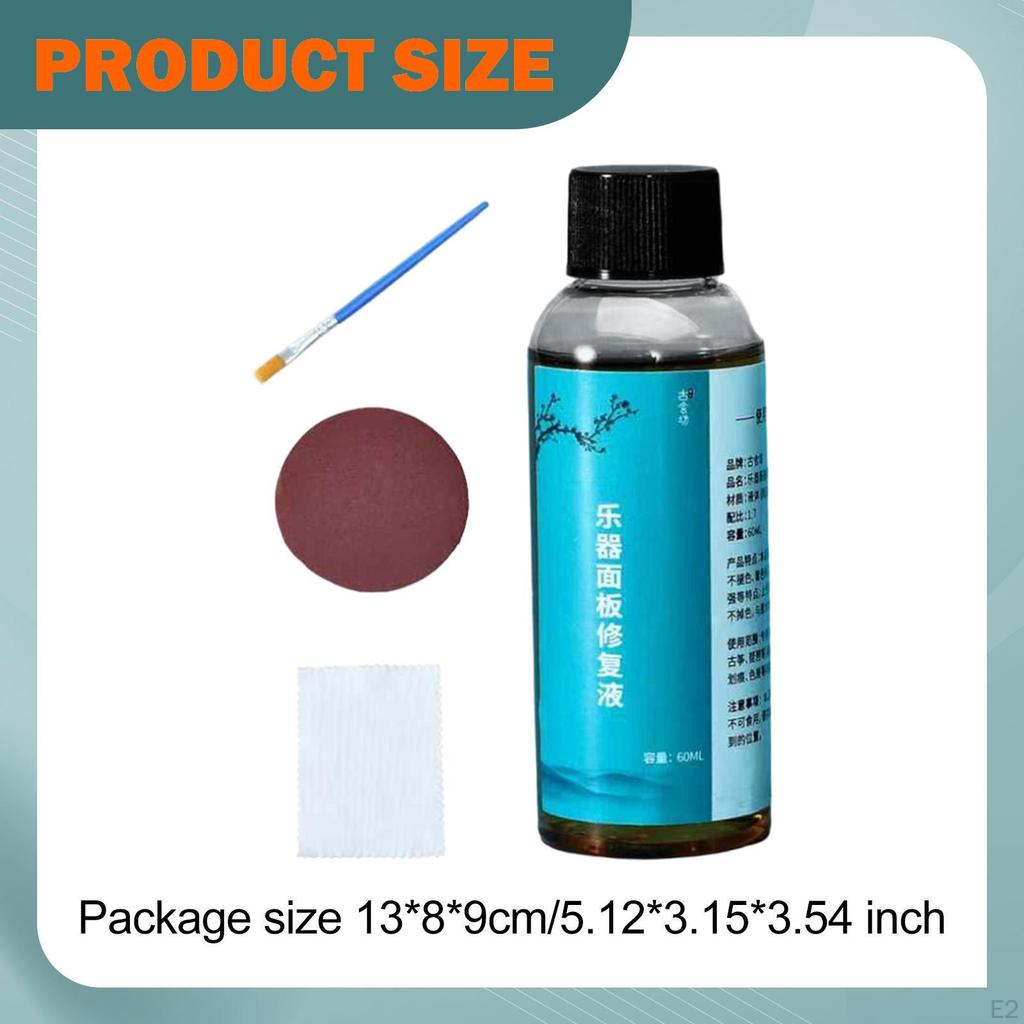 Guzheng Pipa Repair Liquid Paint Surface Care with Accessories Scratches for Home Shop