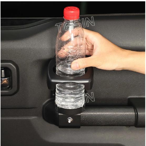 TESIN Car Side Door Water Cup Holder Drinkes Bracket For Suzuki Jimny JB74 2019 2020 2021 2022 2023 2024+ Interior Accessories