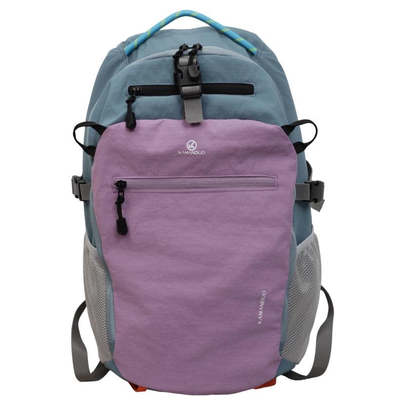 Schoolbag1011 new bag fashion contrasting color backpack women's outdoor travel mountaineering bag leisure trend school bag