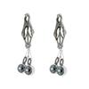 Chaquj Erotic Nipple and Labia Clamps with Gravity Ball Pendant