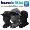 Sunscreen Face Cover Sun Hood Hat Uv Protection Ice Silk Headgear For Men Women Cycling Climbing Running Sunscreen Riding Hood