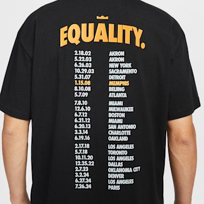 Nike T Shirts Men's Black Crew Neck Moderate