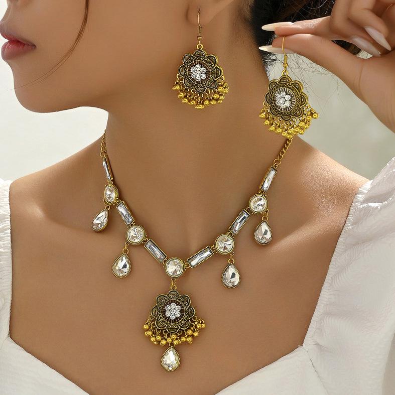 Fashion Jewelry Set Necklace Earrings For Woman