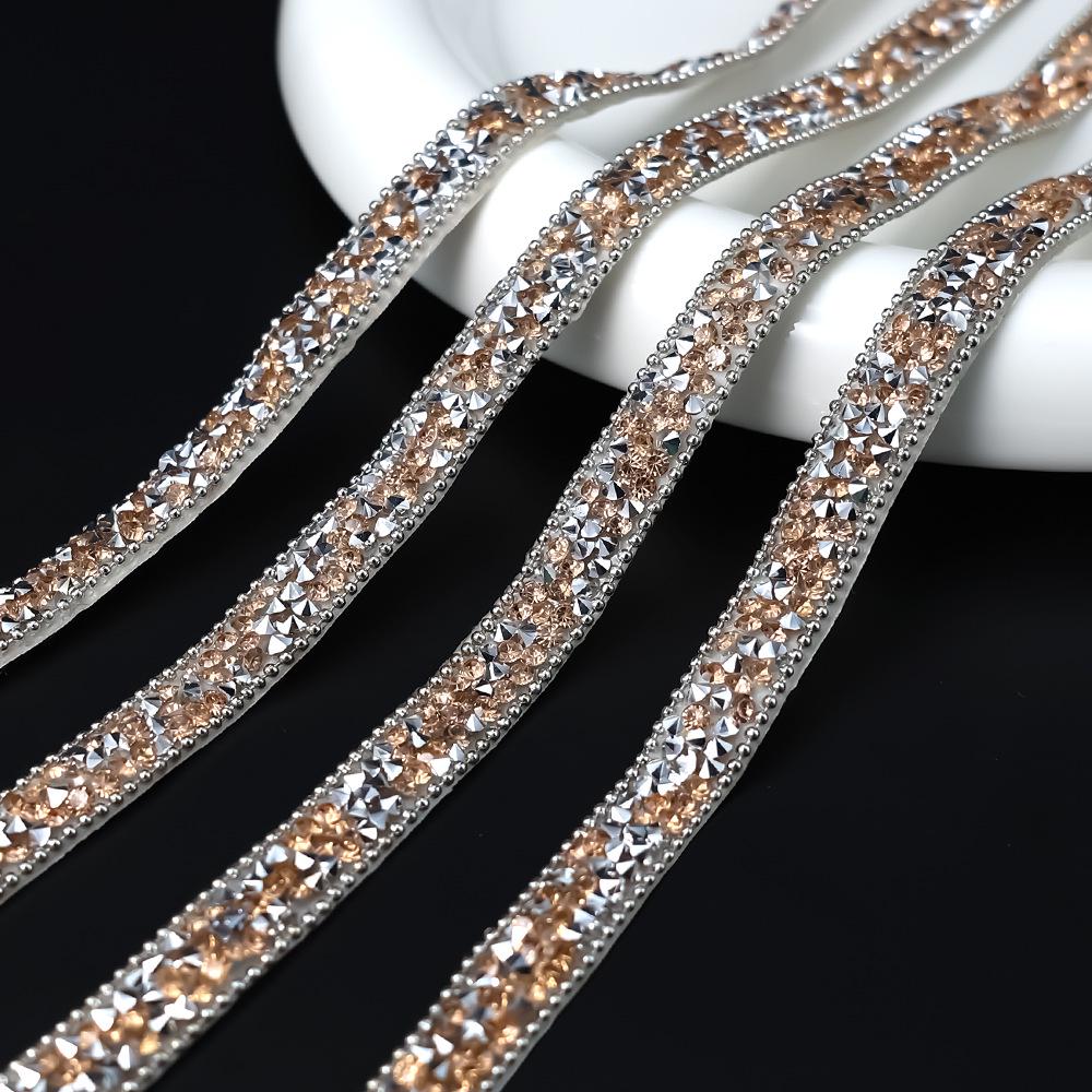 Self-Adhesive Rhinestone Strip Resin DIY Jewelry Stickers