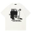 Streetwear Letters Grafisk Svart T-skjorte Unisex-overdeler i bomull T-skjorter T-skjorte med korte ermer sommer