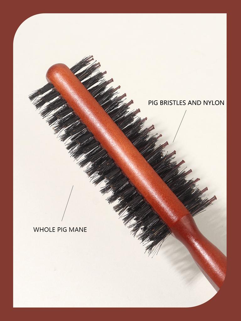 Professionelle zweiseitige Bürste zur Reinigung und zum Haarstyling mit Griff für antistatisches Haarstyling. Speziell für Echthaarperücken.