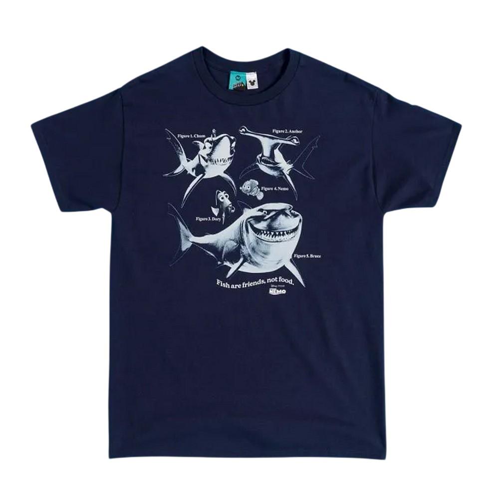 Finding Nemo Unisex Adult Fish Chart T-Shirt