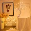 LED Tree Lights Artificial Decorative Fairy Light Battery Operated Tabletop Bonsai Lamp for Party Holiday Camping Summer Decor