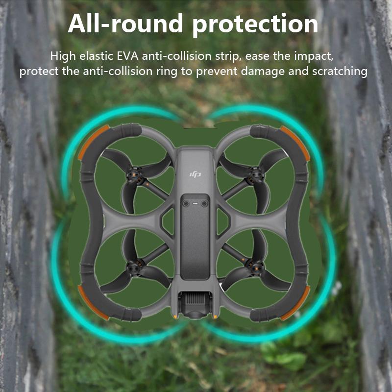 Adecuado Para Dji Avata2 Cubierta Protectora de Hélices Tira Anticolisión Eva Parachoques Gimbal Accesorios de Seguridad Para Máquina Cruzada