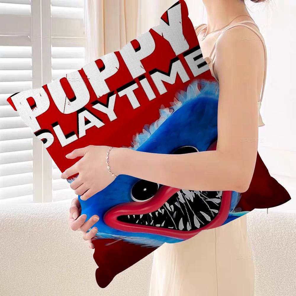 Anime P-Poppy P-Play T-Time Pillow Cushion Cover Pillowcase Living Room Sofa Home Decor